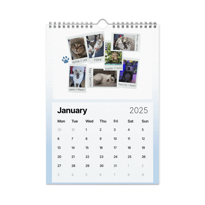 2025 EG Pet Calendar product image (2)