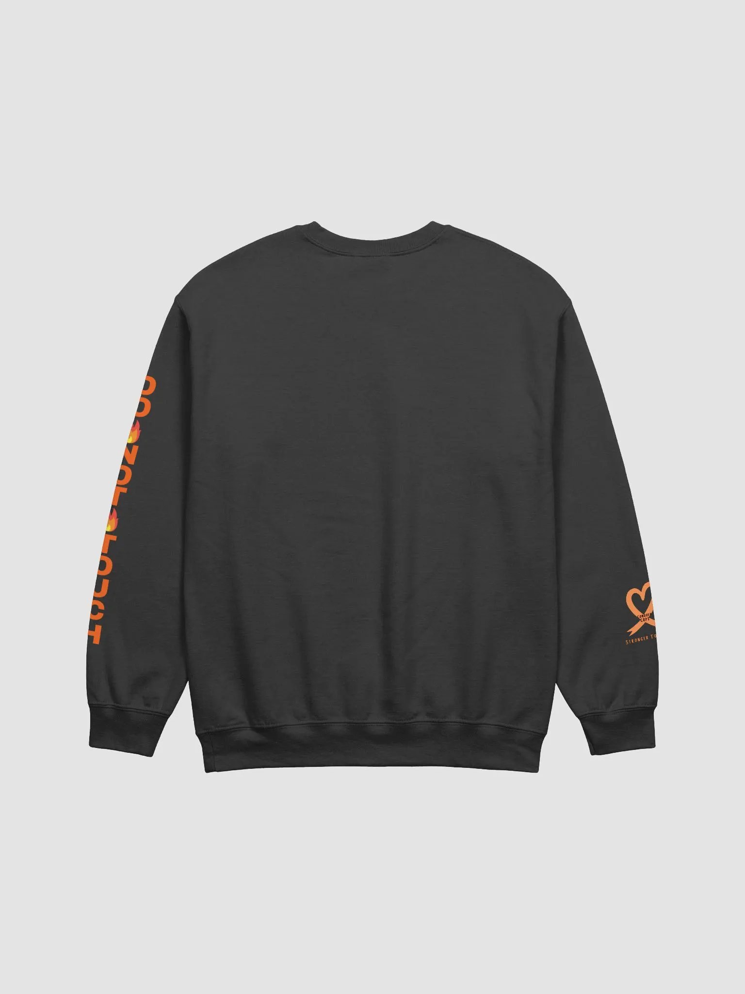 CRPS Warrior Bubble Ribbon Do Not Touch LEFT Arm Crewneck Sweatshirt (Unisex) product image (3)