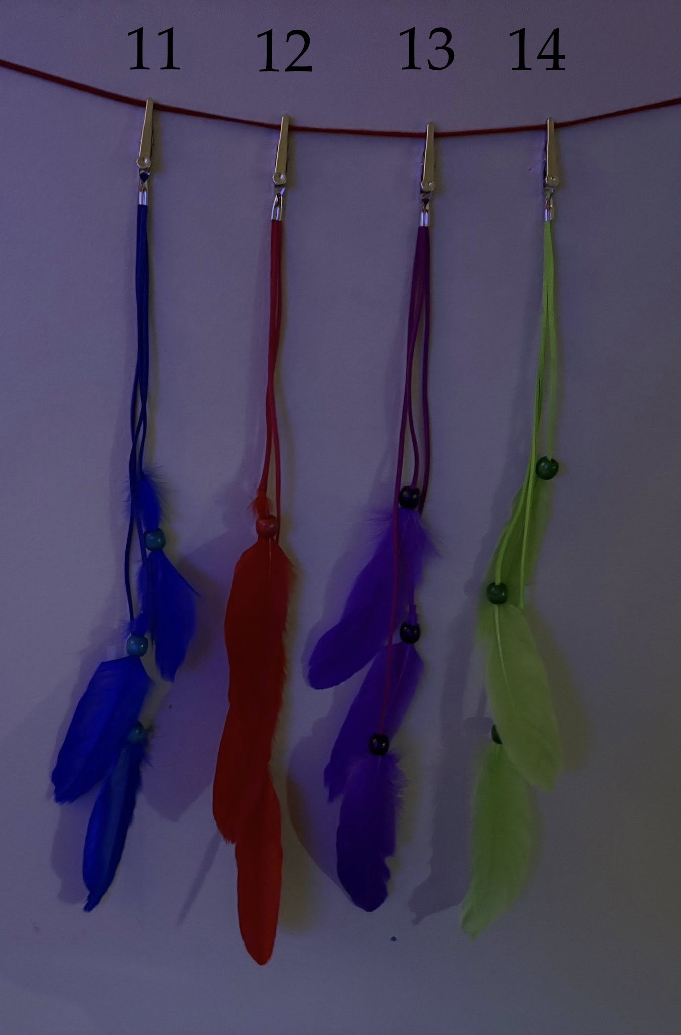 Bohemian Feather Hair Clips – Handmade Beaded Feather & Suede Hair Accessories product image (3)