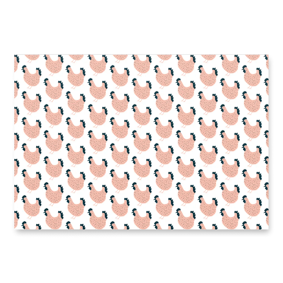 Pink Chicken Wrapping Paper product image (2)