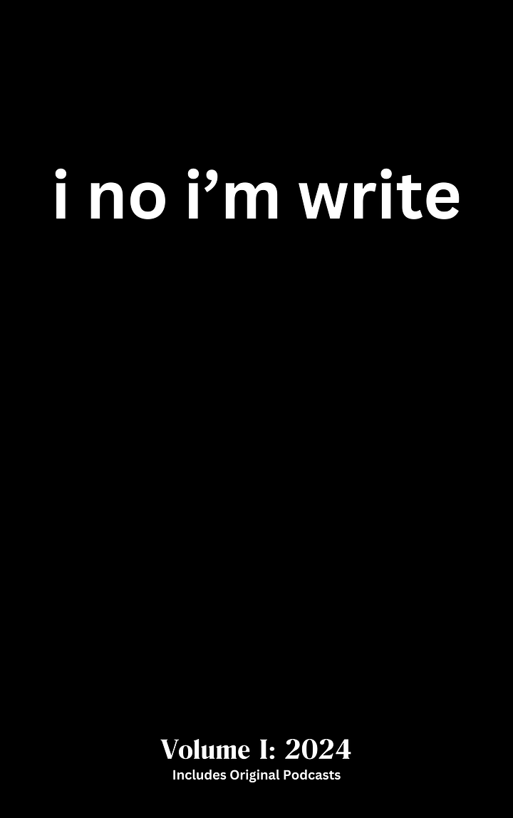 "i no i'm write" PDF-eBook Volume I: 2024 product image (1)