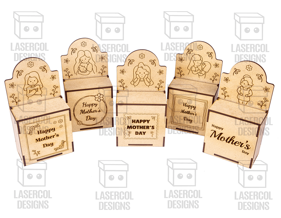 Mother's Day Gift Boxes (3 Sizes, 5 Styles) - Laser Cut Files product image (3)