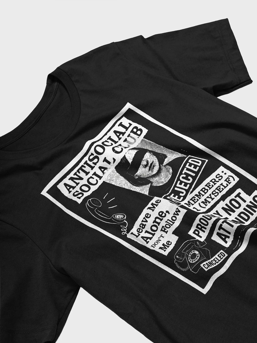 Antisocial Social Club Tee – Proudly Not Attending product image (4)