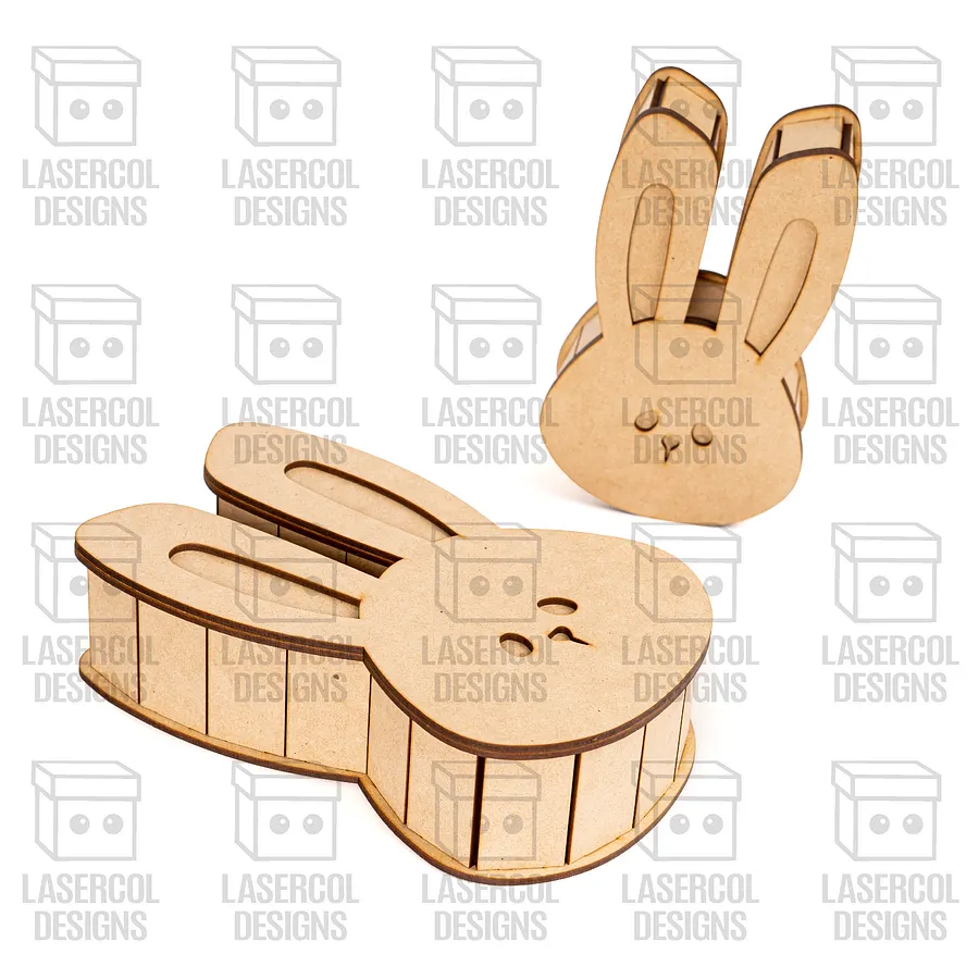 Easter Bunny Shaped Boxes Set 3 - Laser Cut Files product image (8)
