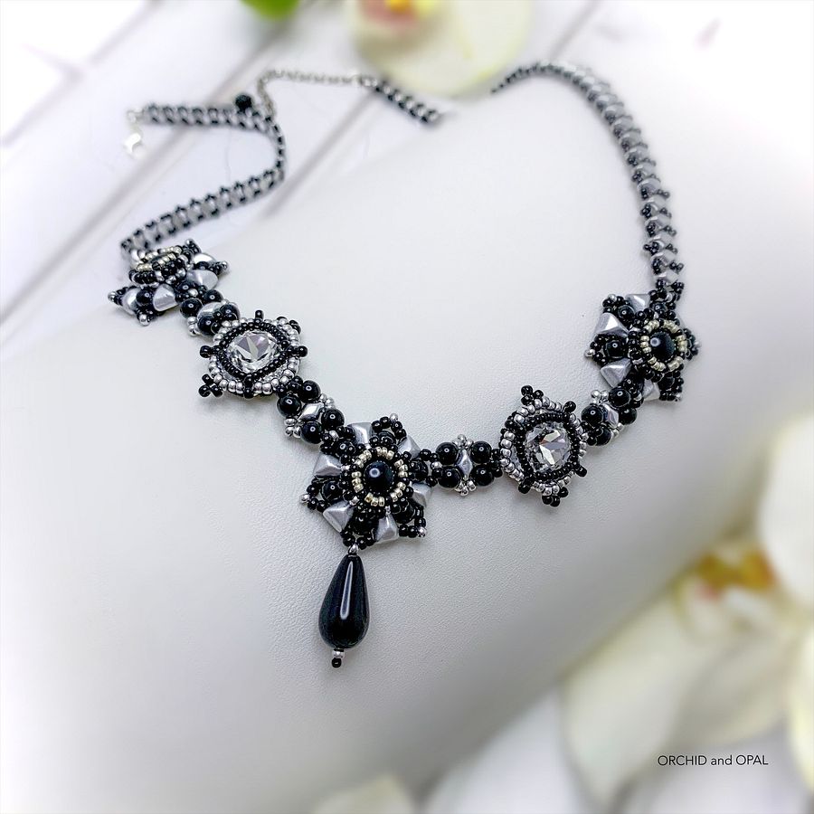 Digital Pattern - Renaissance Fair Vexolo and Crystal Necklace product image (3)