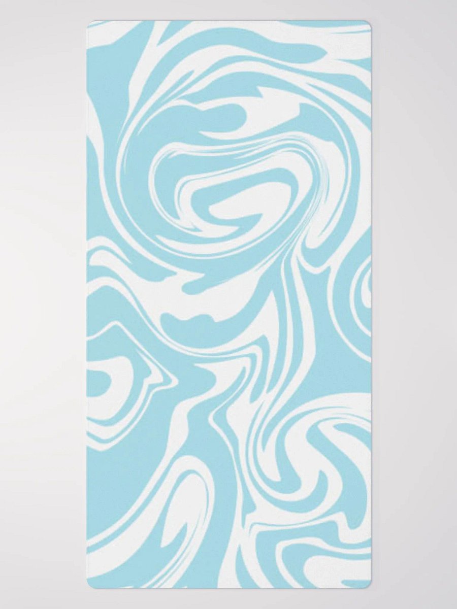 Blue and White paint swirl pattern (DESK MAT) product image (2)