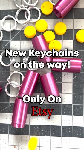 Been working on a new keychain container design for weeks! Finally ready to start assembling!
.
.
.
#stashkeychain #nerdykeys...