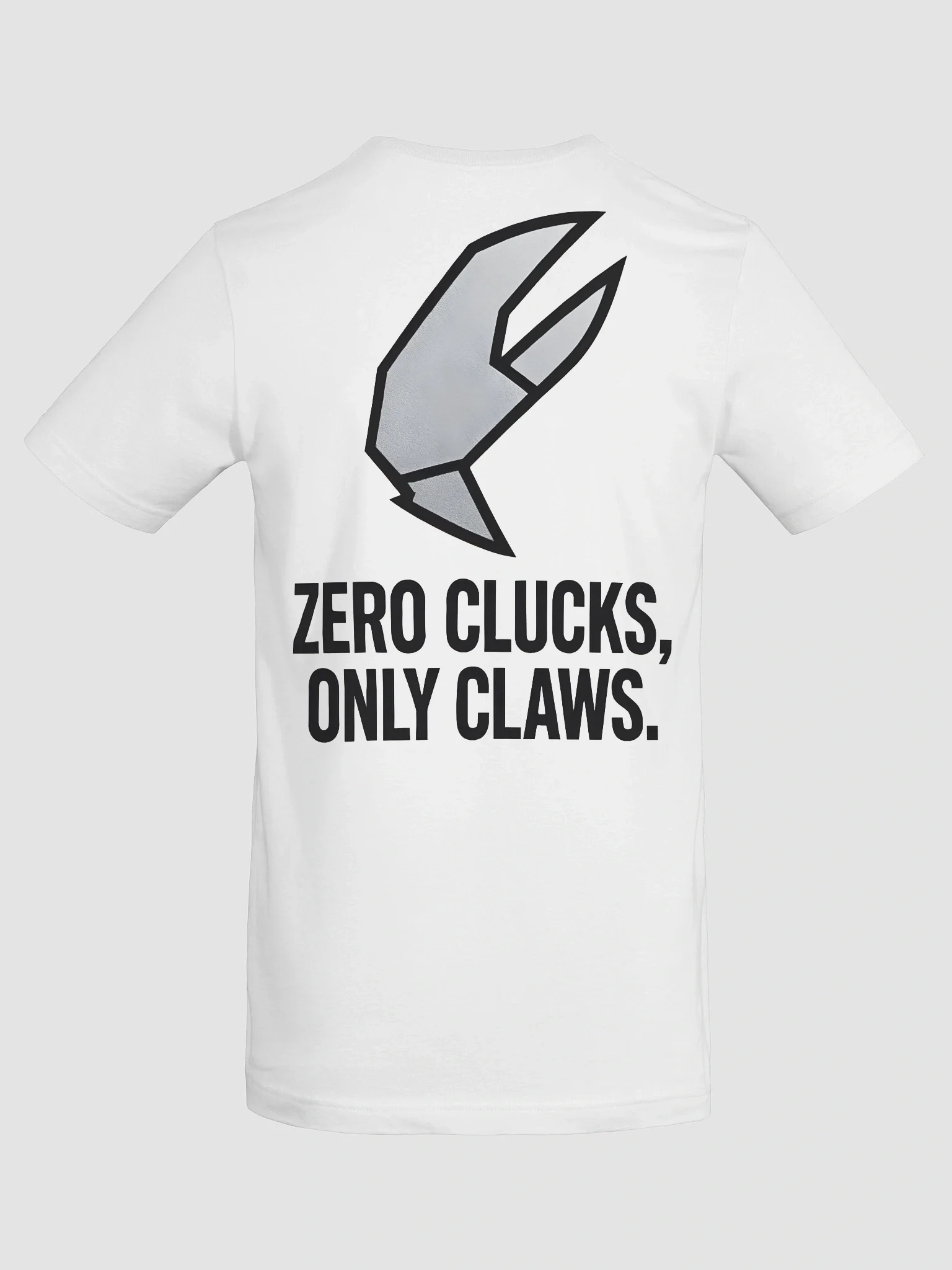 Zero Clucks, Only Claws T-Shirt | Minimal Geometric Lobster Tee product image (8)