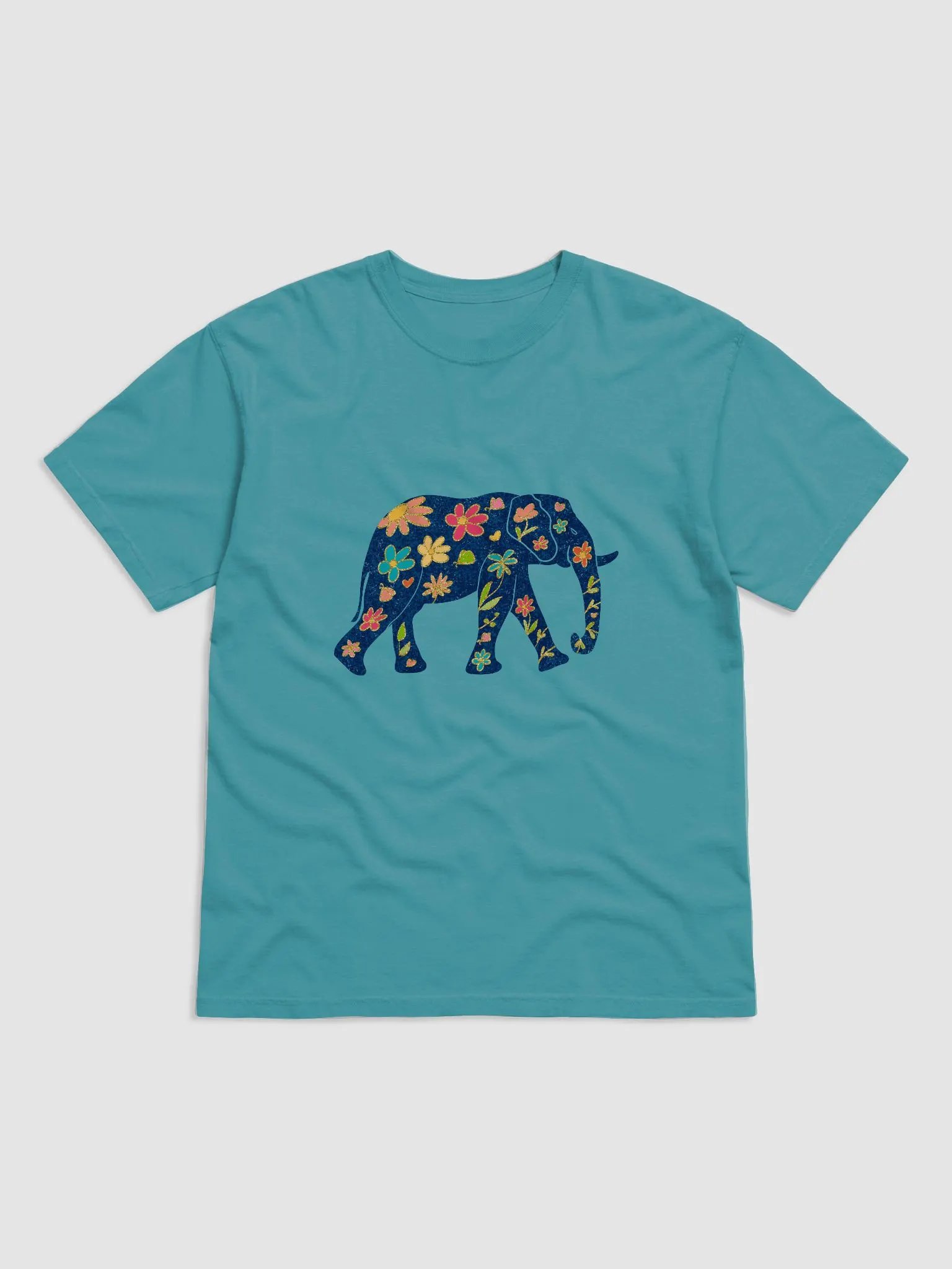 Boho Elephant Decorated with Flowers T Shirt product image (25)