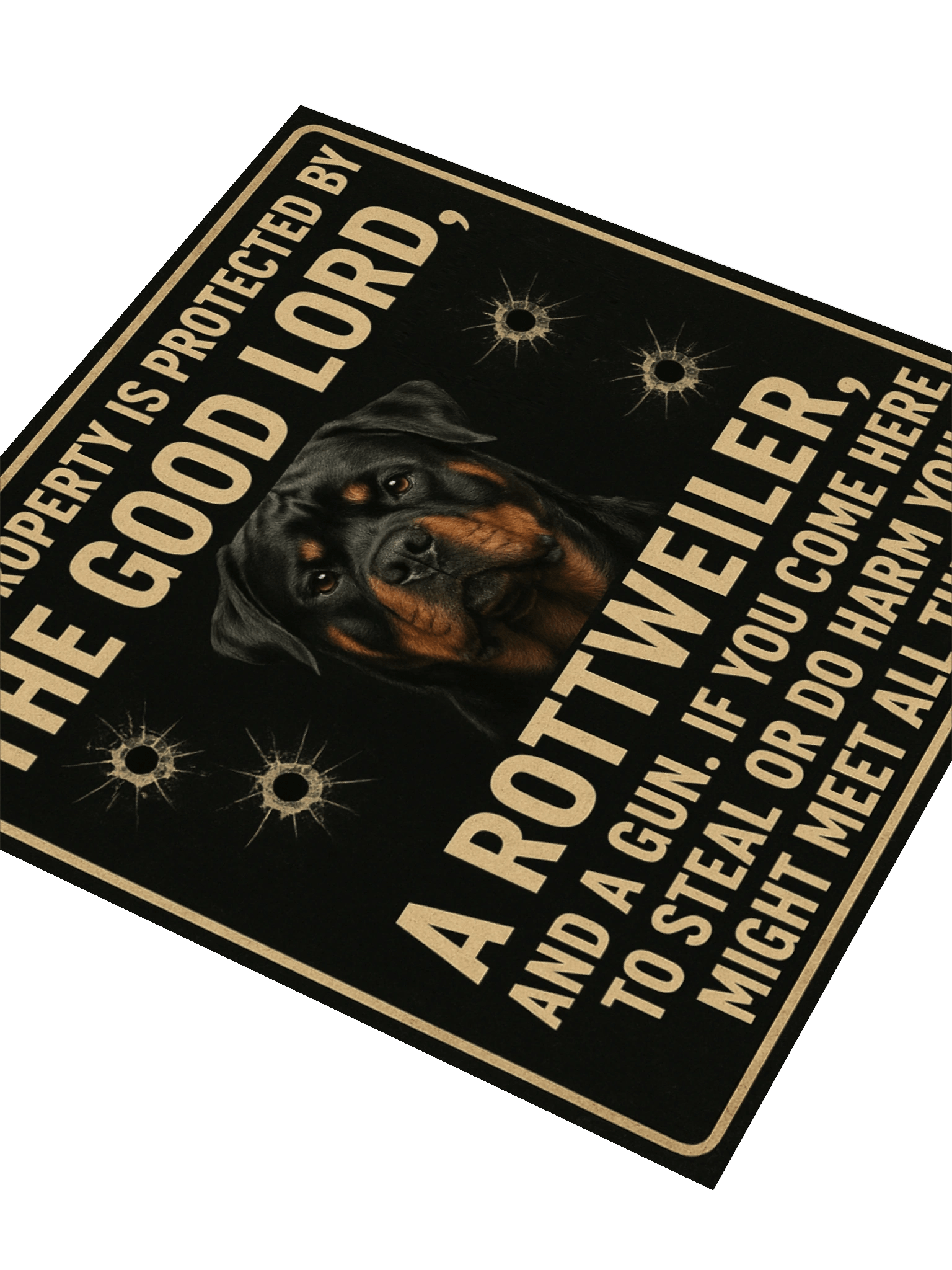 Rottweiler Protected Property Sticker product image (8)
