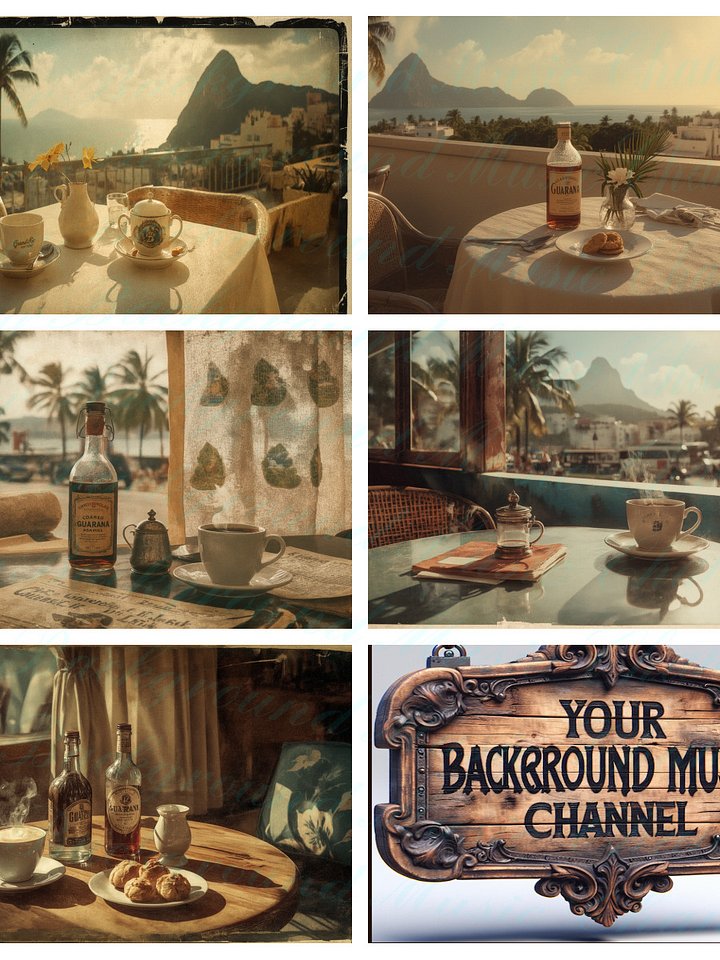 Retro Rio Bossa Nova Jazz Coffee Lounge (Episodes 1–5) • 5 Vintage Rio Images • 3 Sizes Each • Pro Photo Bundle (15 Files) product image (1)