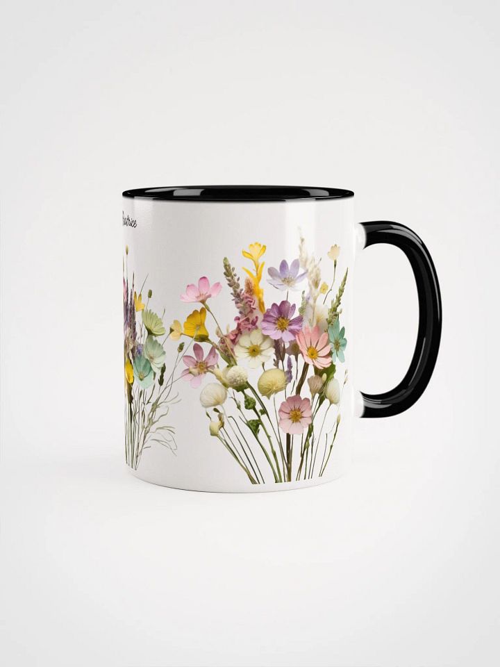 Personalized Boho Flowers Coloured Mug product image (1)