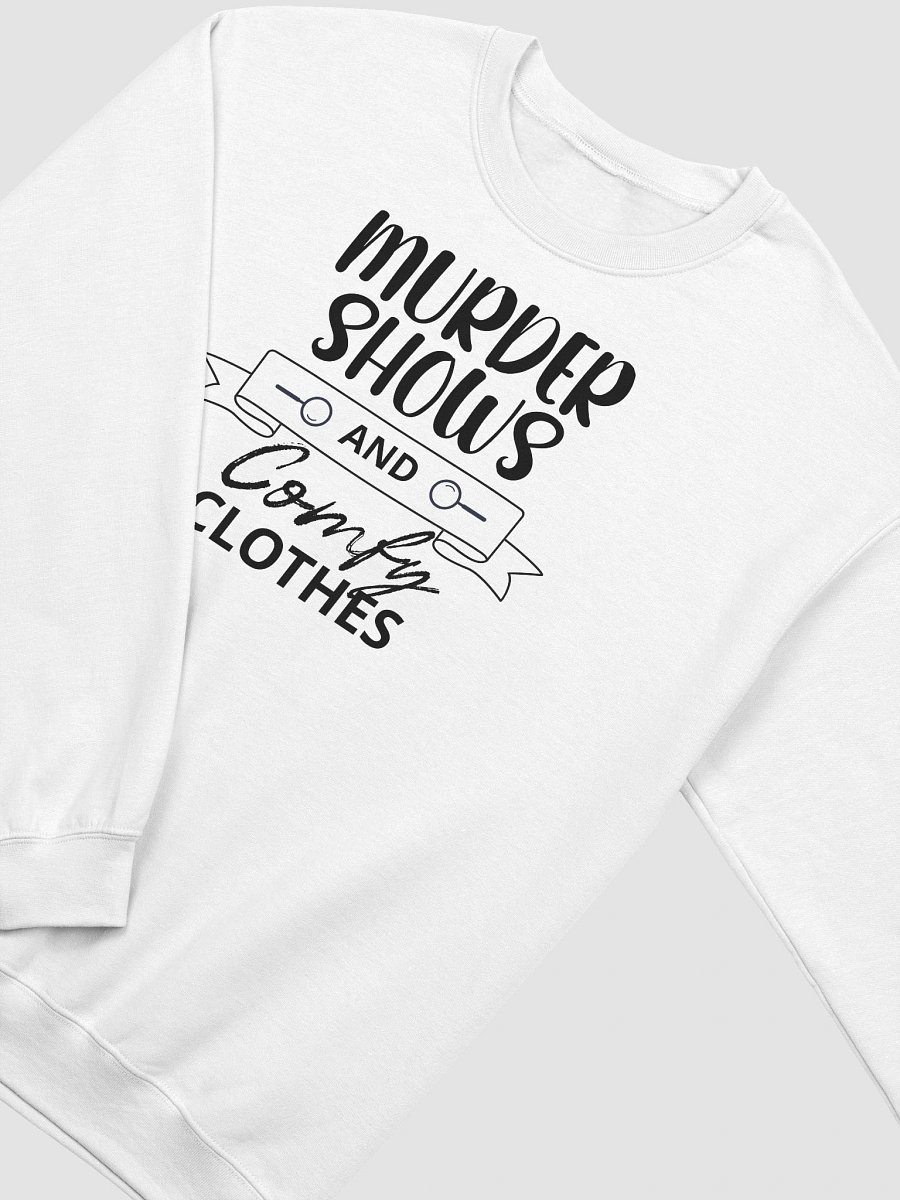 Murder Shows and Comfy Clothes Halloween Sweatshirt - Light product image (4)