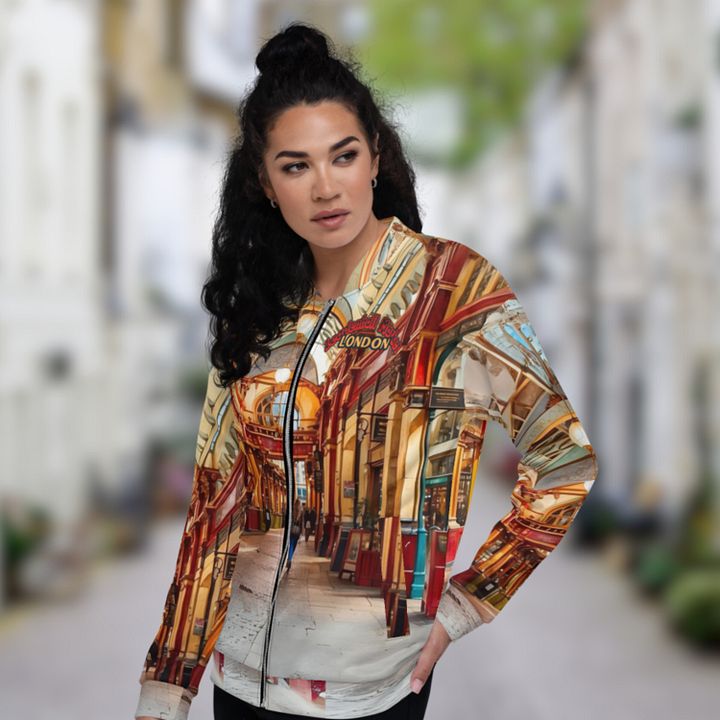 Leadenhall Market London All Over Print Bomber Jacket product image (1)