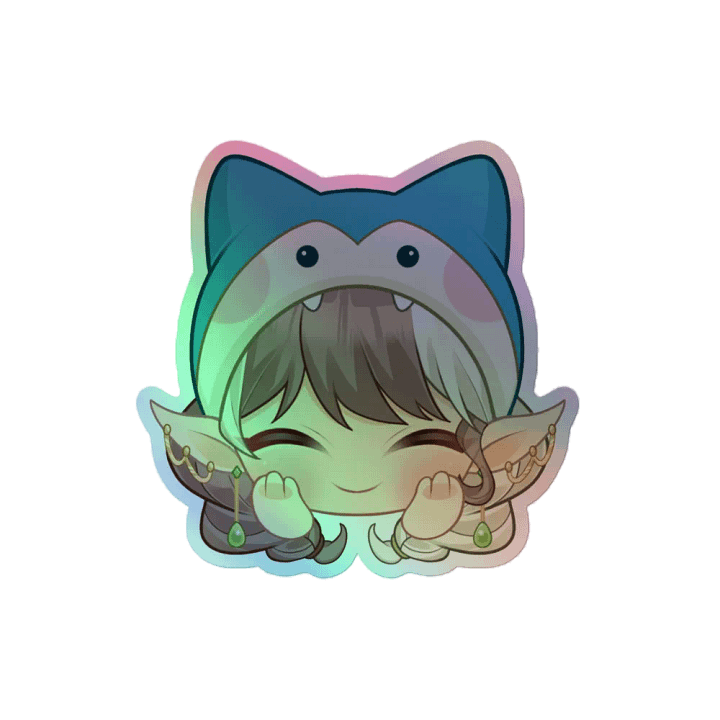 IzzyFaery - Cute Binder Behavior Holographic Sticker product image (1)