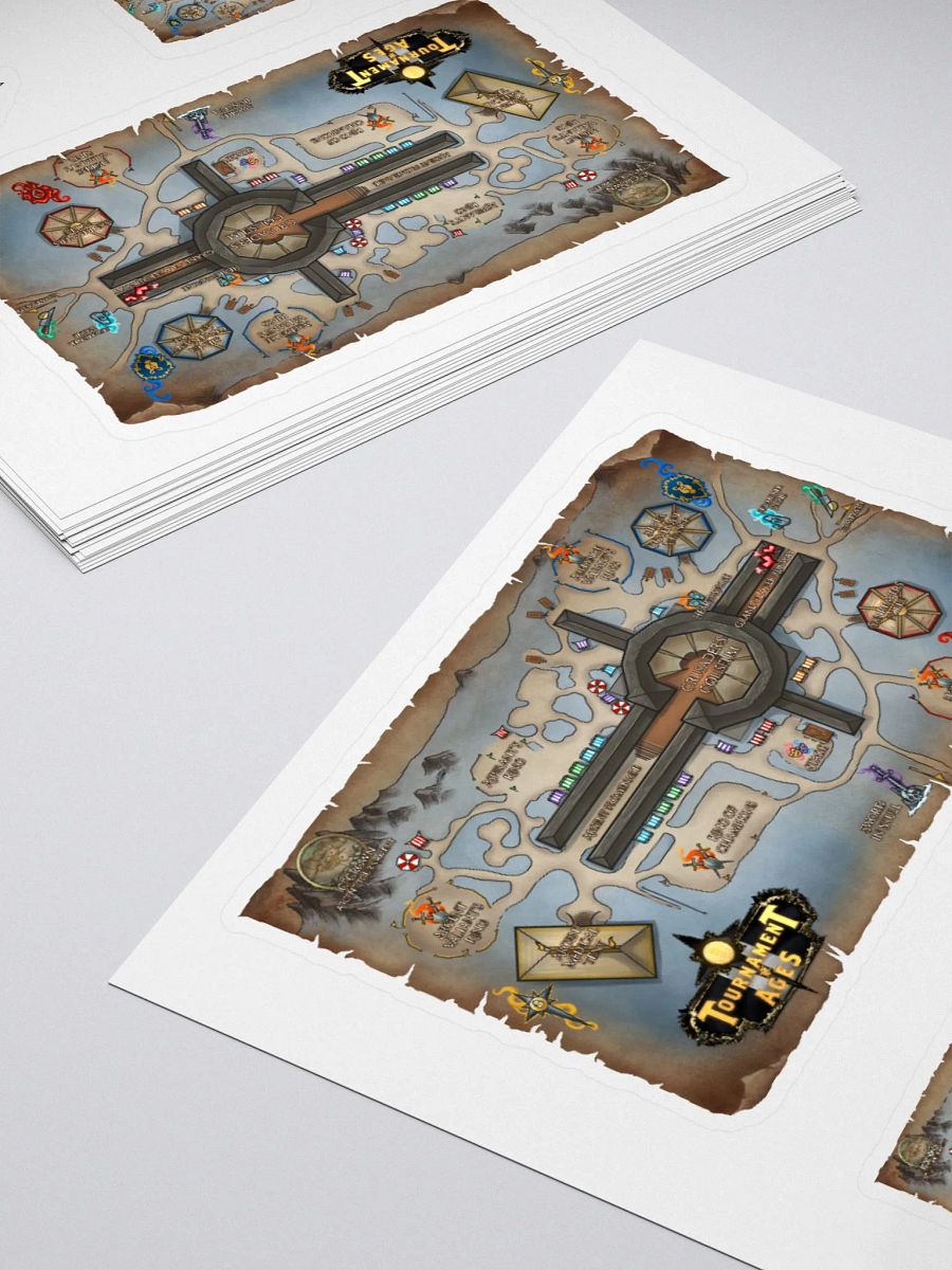 Tournament of Ages - Fairegrounds Map - Sticker Sheet product image (4)