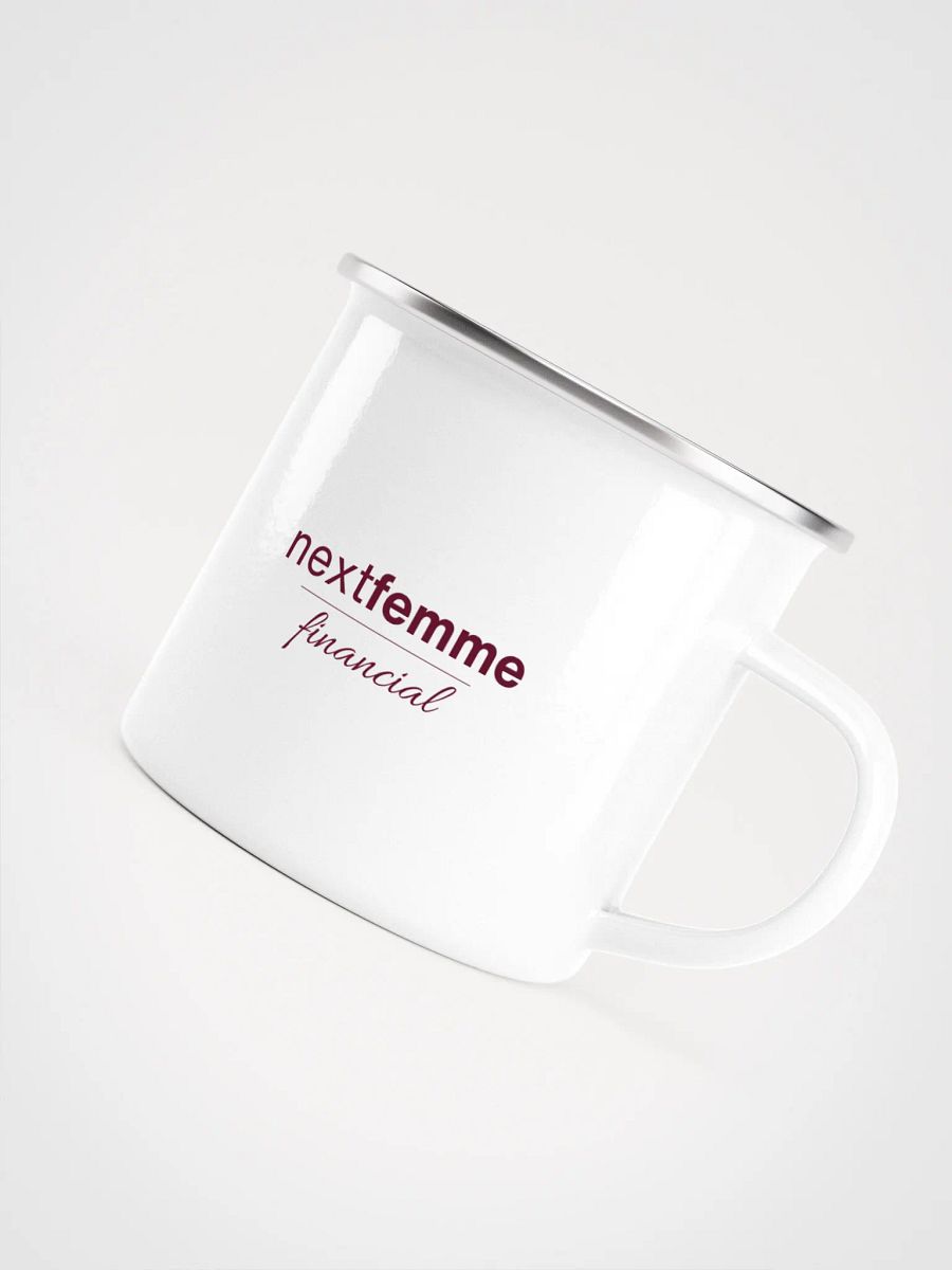 Wanderlust Enigma Enamel Mug with Maroon Logotype product image (5)