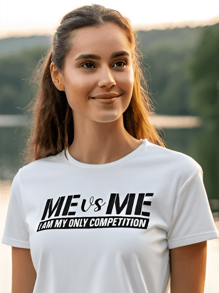 Me Vs Me I Am My Only Competition - Women's White T-Shirt product image (1)
