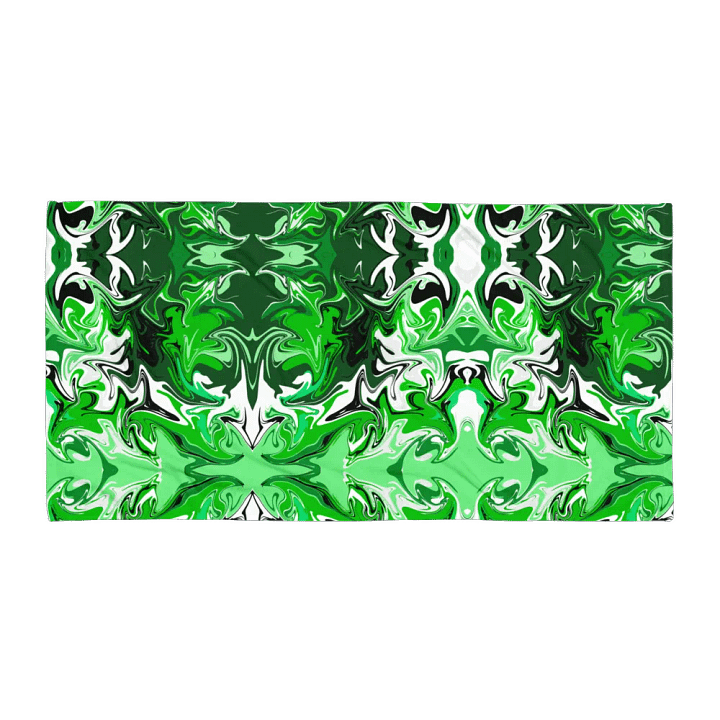 Marbled Green Sublimated Towel product image (2)