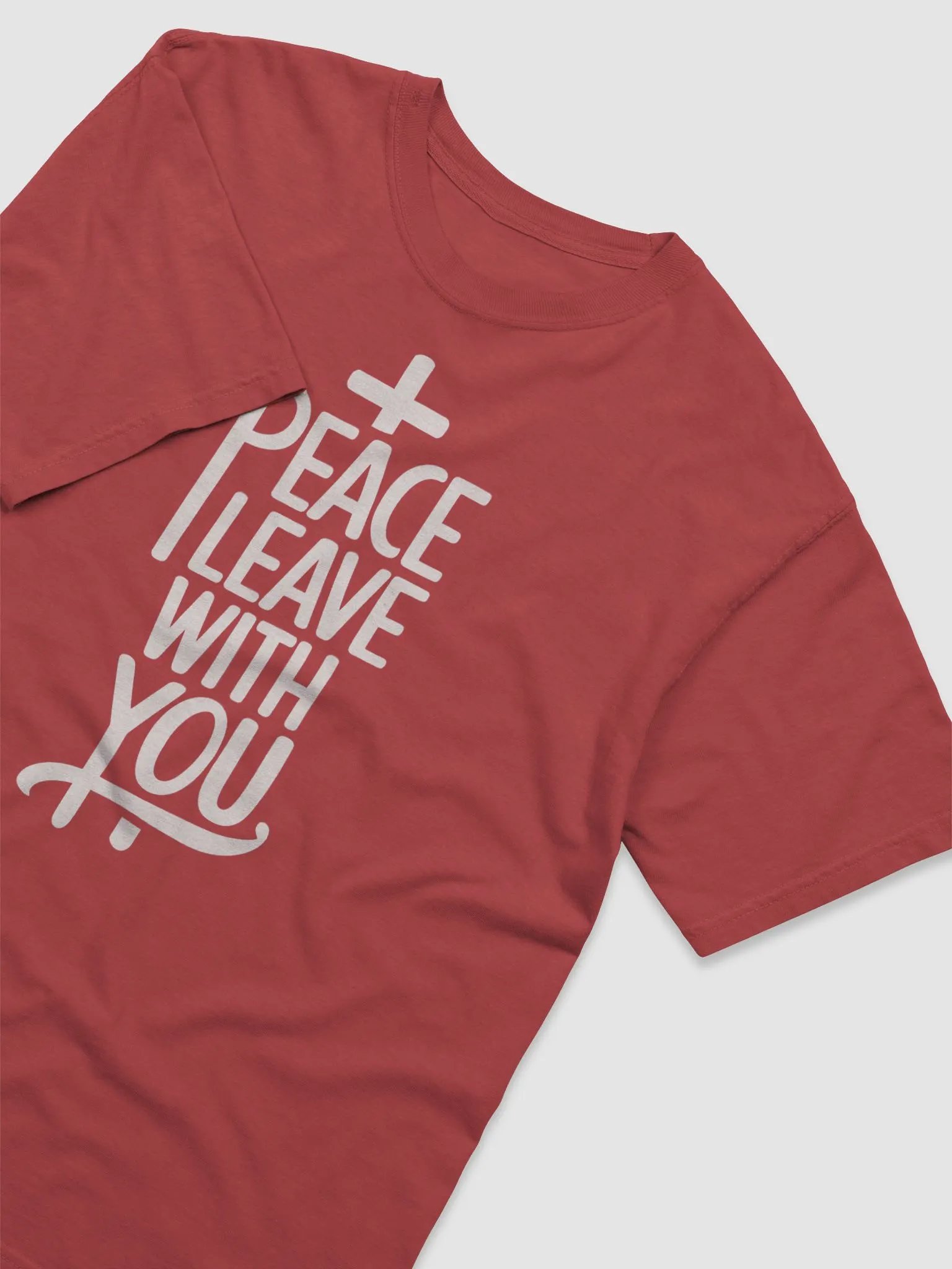 Peace I Leave with You – John 14:27 Bible Verse Comfort Colors T-Shirt product image (1)