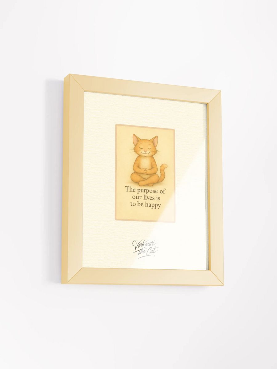 Vaikauri Cat Meditative Artprint product image (3)