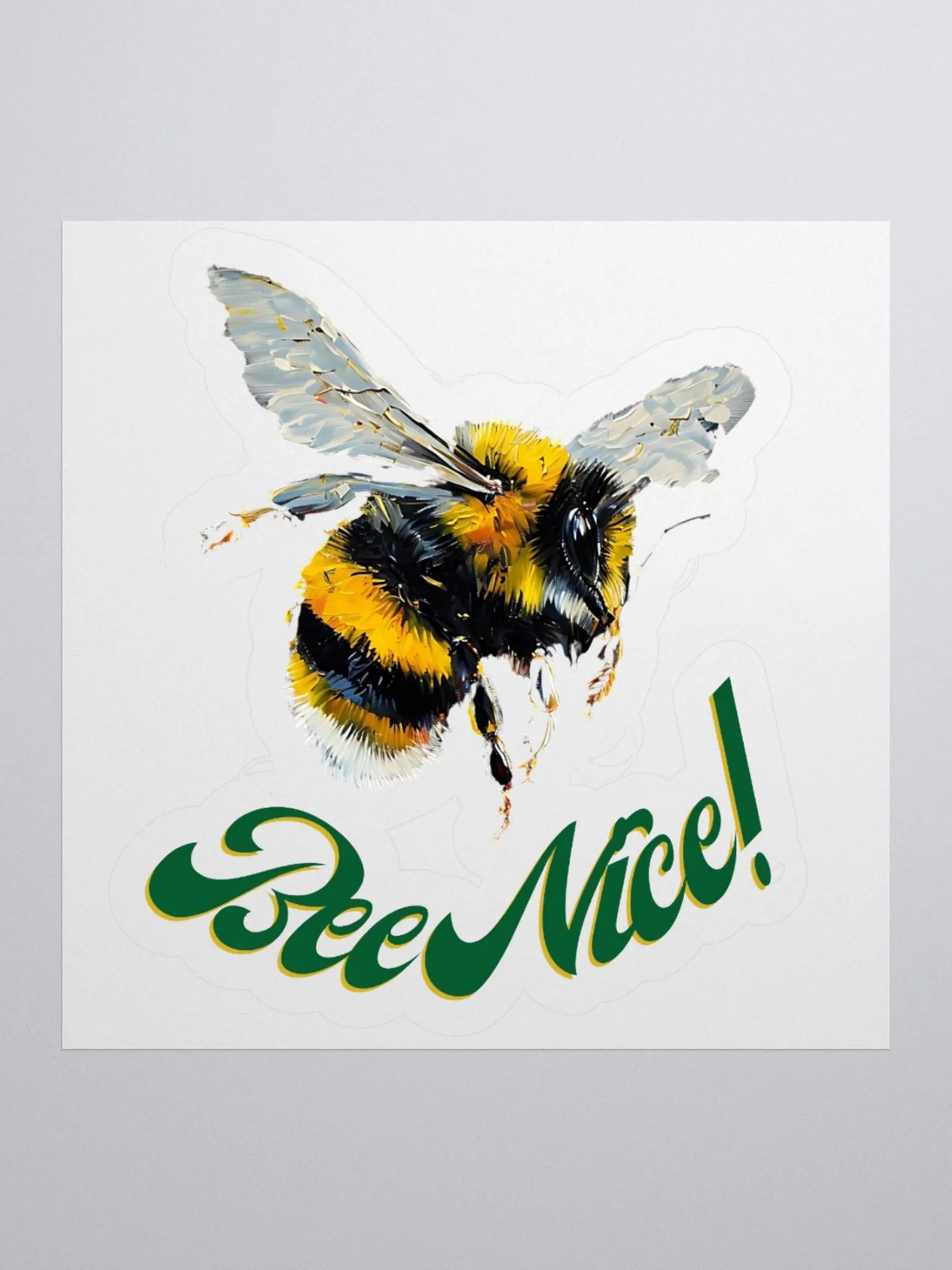 Bee Nice! Vinyl Kiss Cut Stickers product image (1)