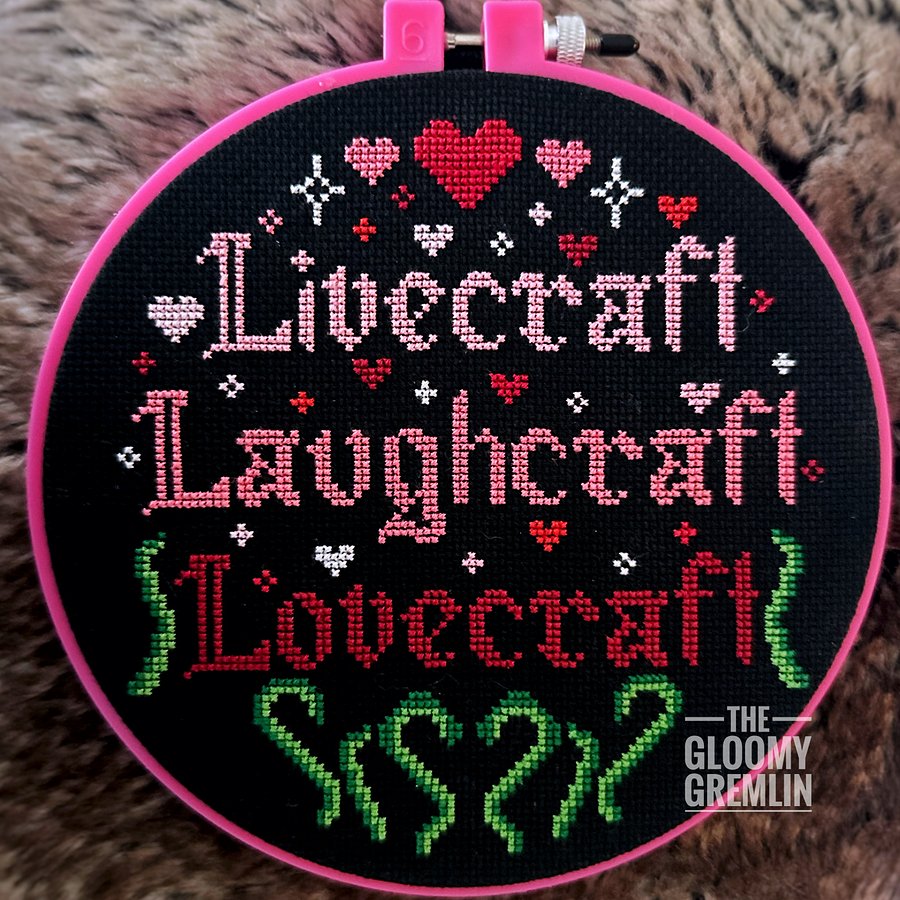 Live Laugh Lovecraft - Cross Stitch Pattern product image (1)