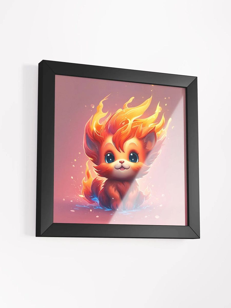 Framed Fire Cat Poster product image (3)