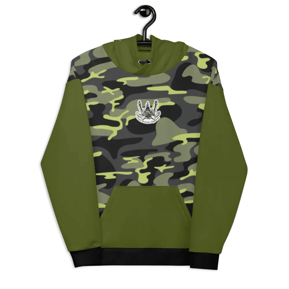 Green & Camouflage Foss tug Sketch Hoodie product image (7)