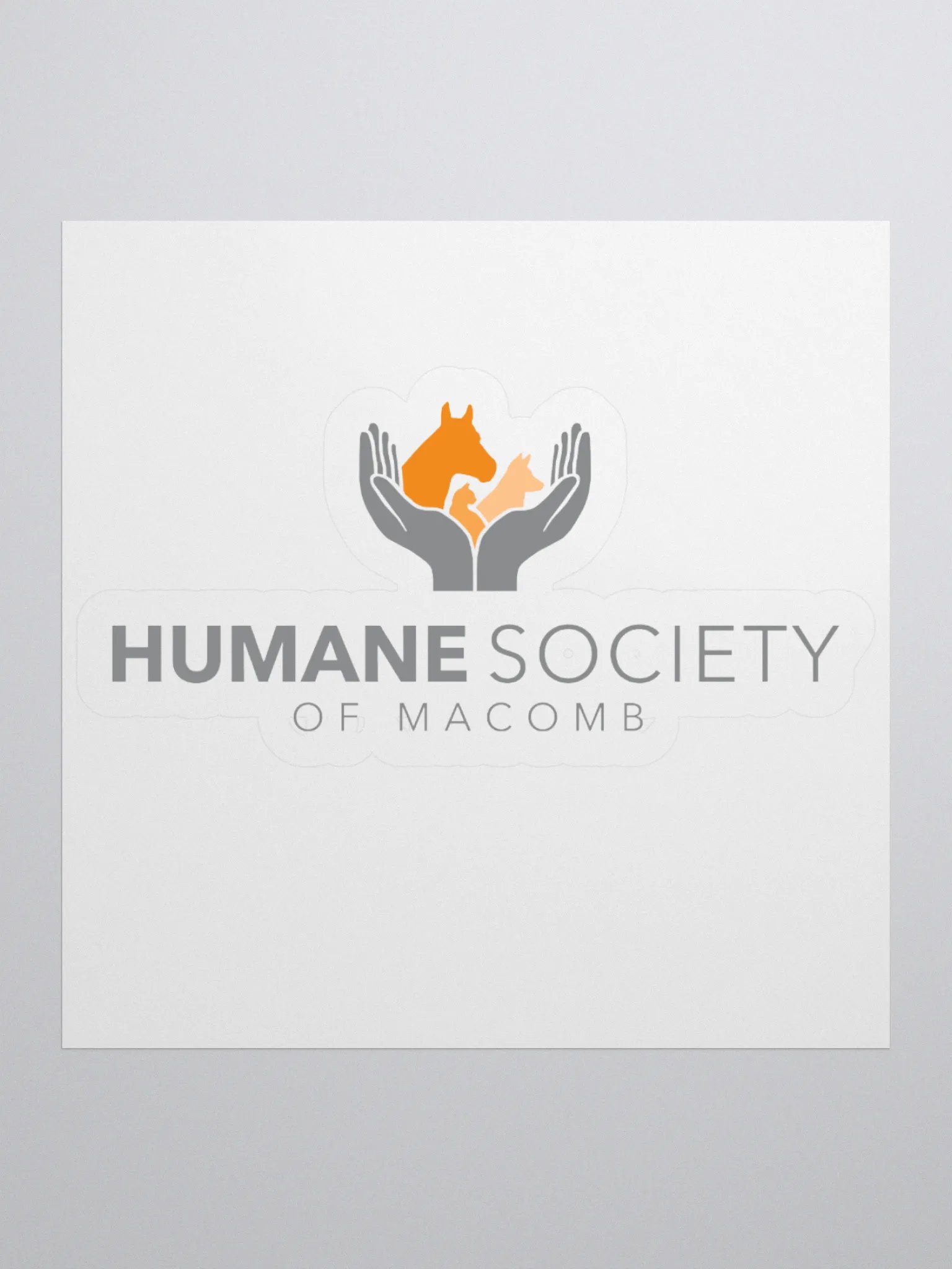 Humane Society of Macomb Logo Sticker product image (2)