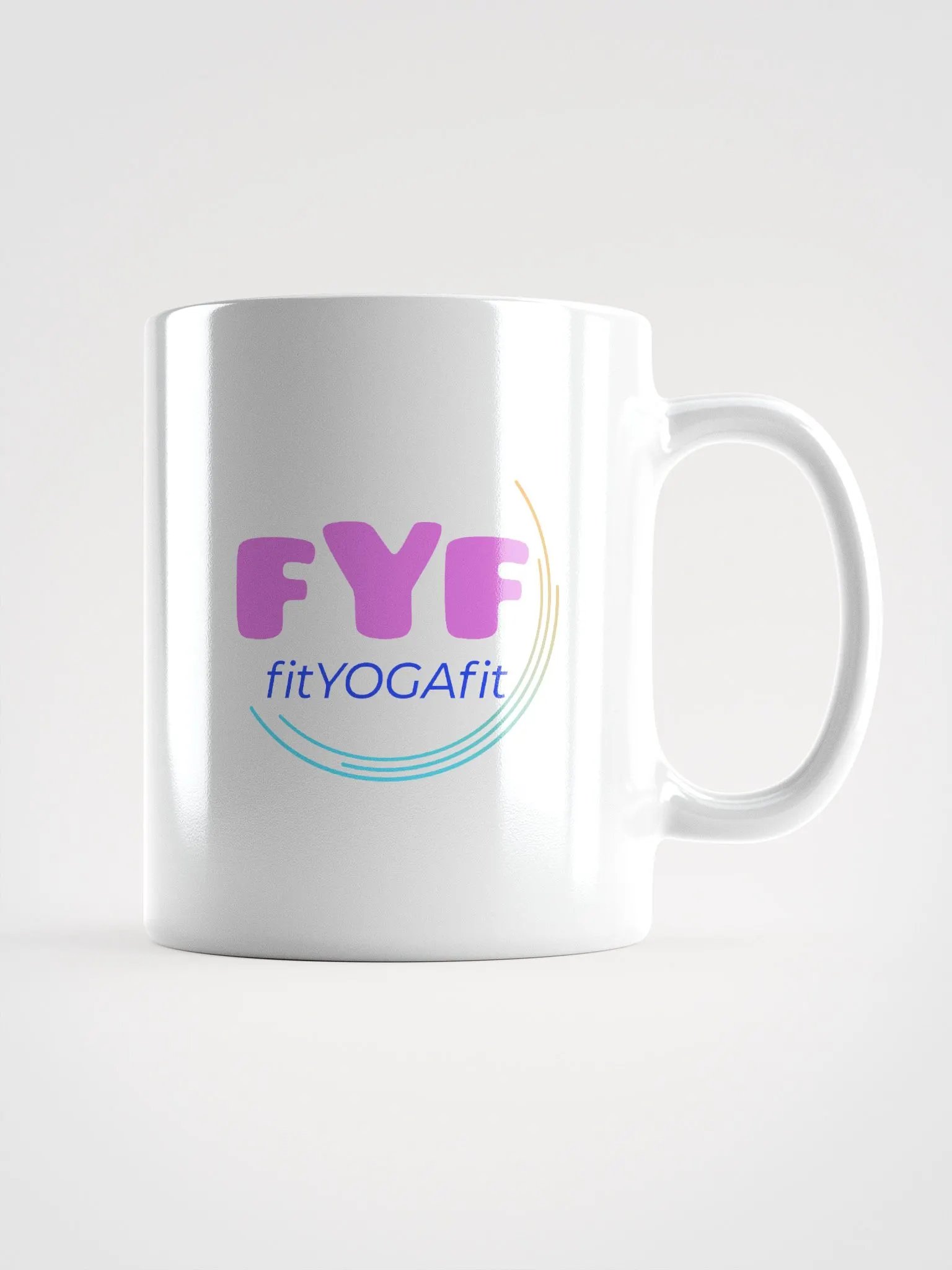FitYOGAFit Yoga-Inspired White Coffee Mug product image (3)