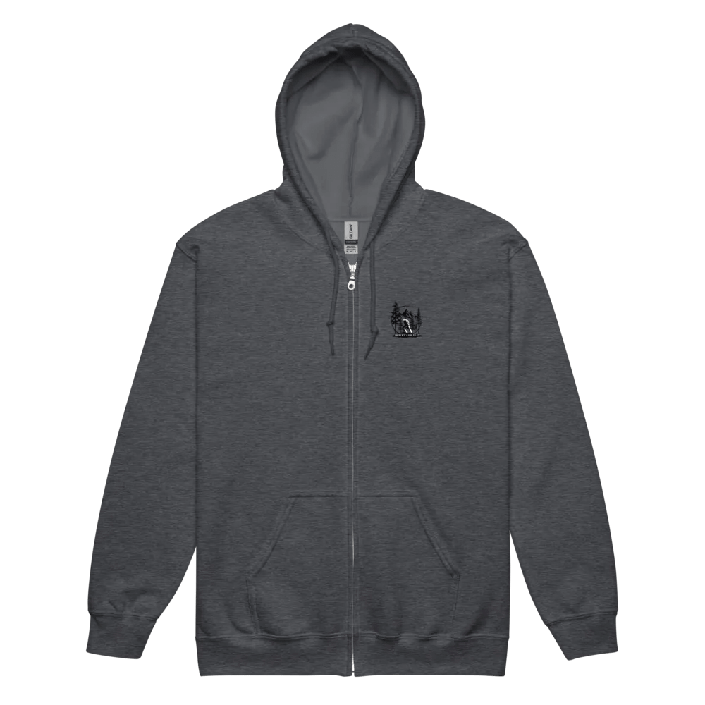 SCARY BIGFOOT FACE ZIP HOODIE product image (3)
