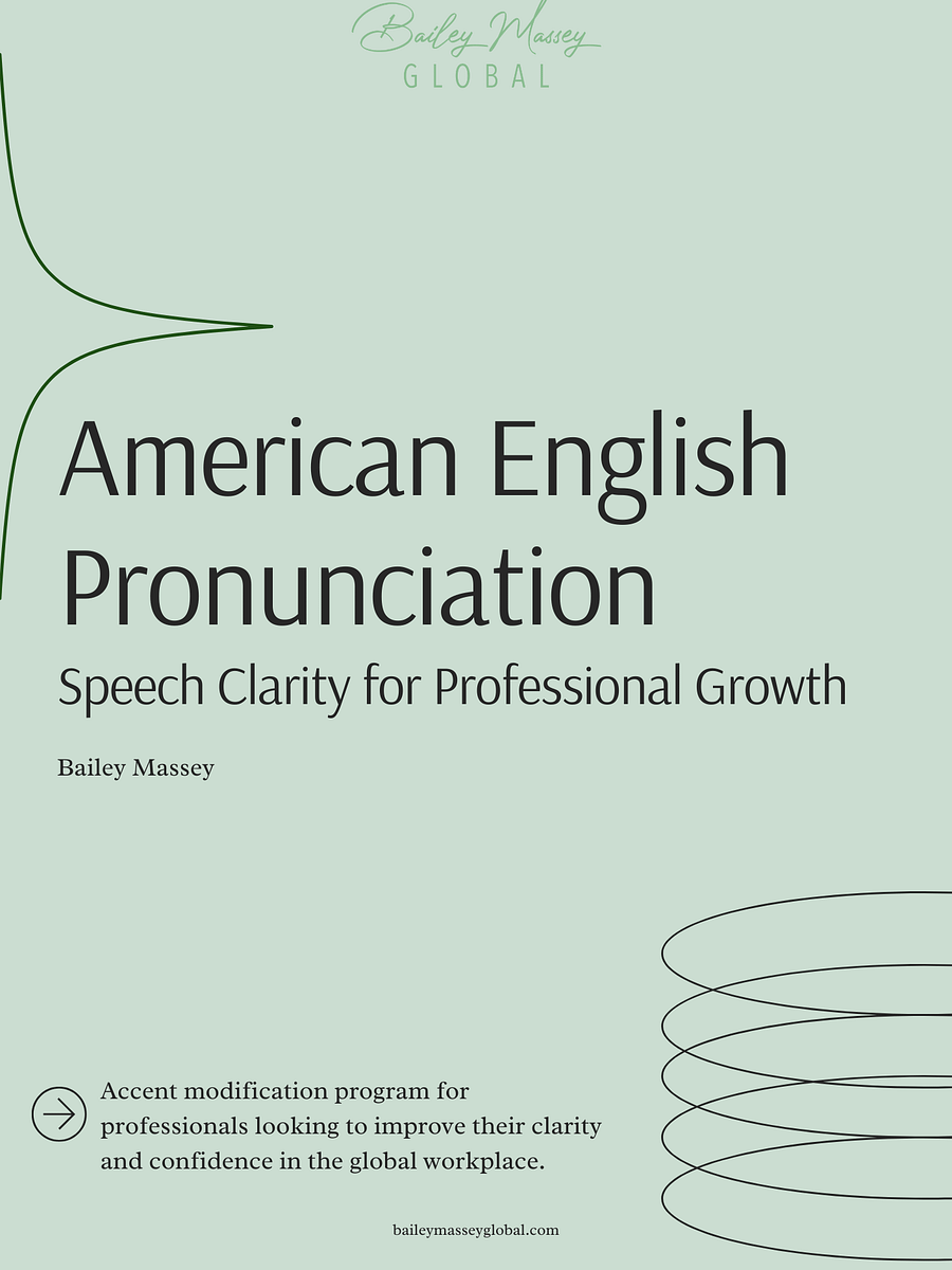 American English Pronunciation: Speech Clarity for Professional Growth - E-book product image (1)