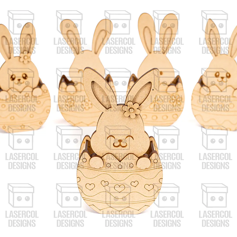 Easter Bunny Egg Basket (5 Styles) - Laser Cut Files product image (9)