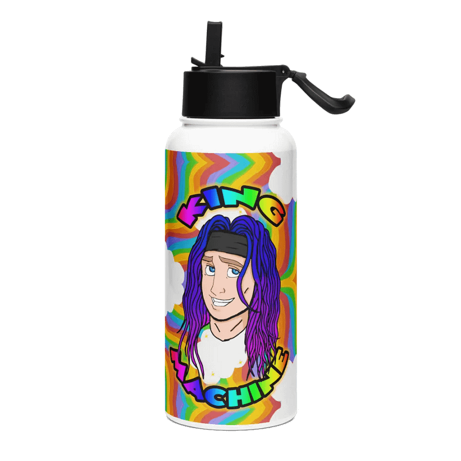 Rainbow king Stainless Bottle w/Straw Lid product image (1)
