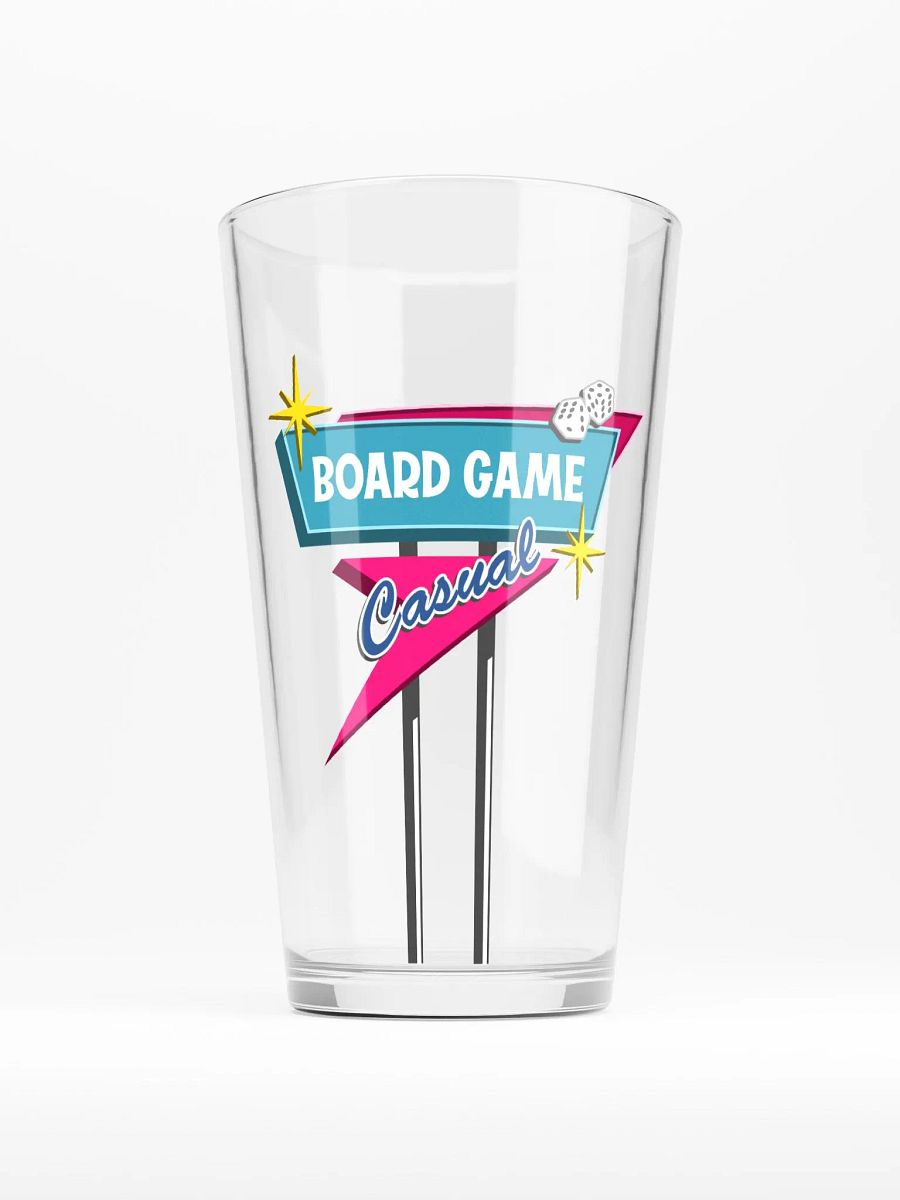 Board Game Casual Logo Pint Glass product image (1)