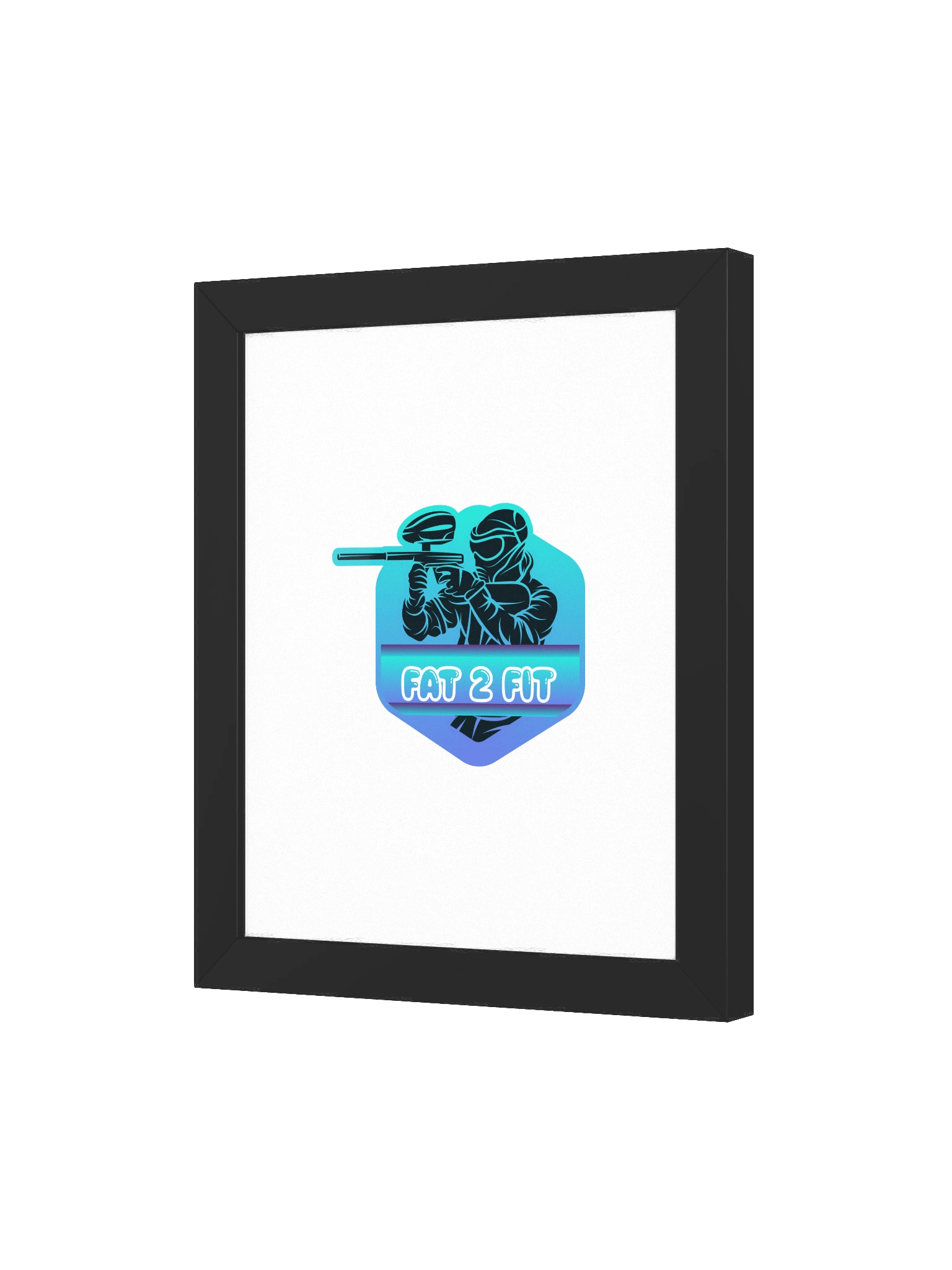 Action-packed Paintball Silhouette Poster product image (6)