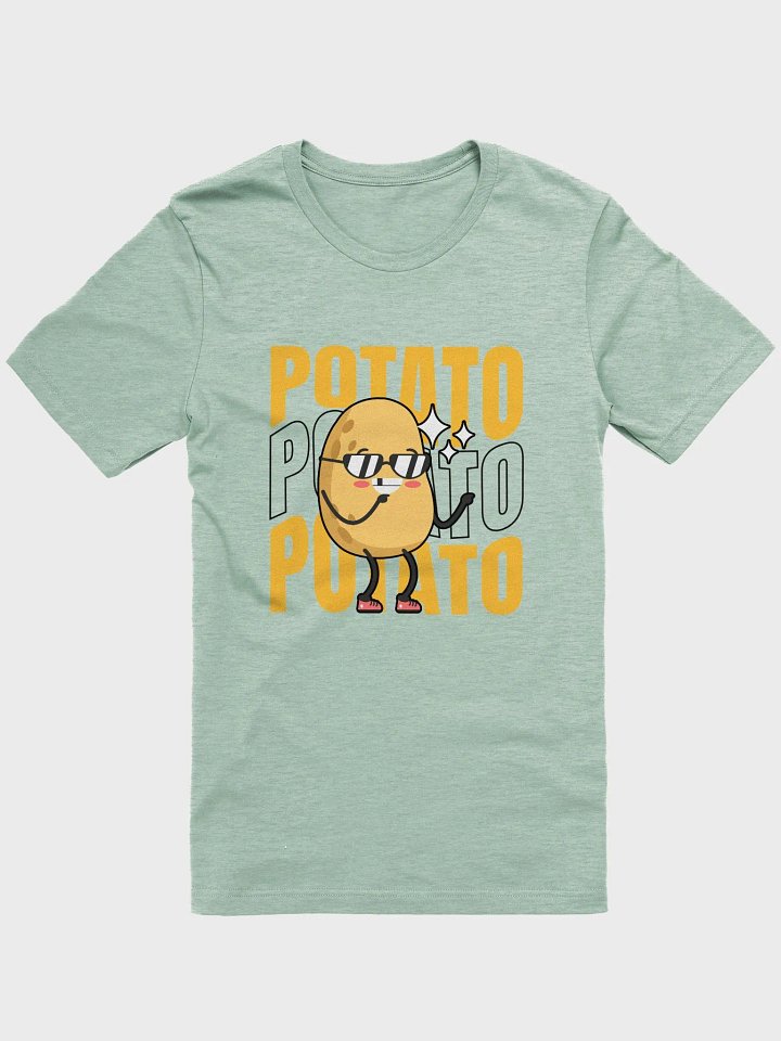 Woman Cool Potato Vibes T-Shirt - Dusty Blue product image (1)