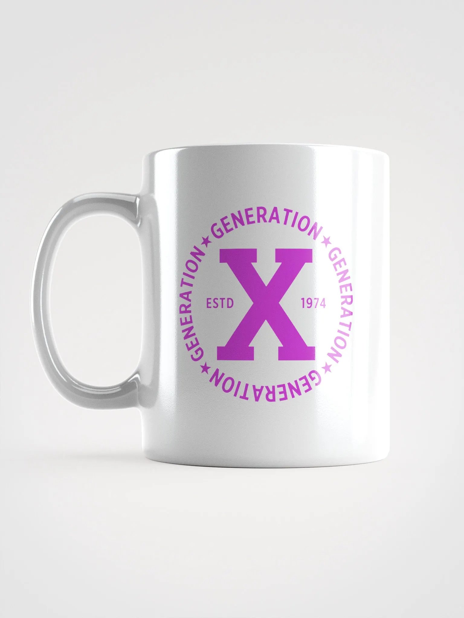 Generation X ESTD 1974 Distressed Coffee Mug White product image (17)
