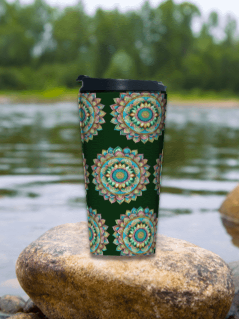 Autumn Bloom Mandala - Stainless Steel Travel Mug product image (2)