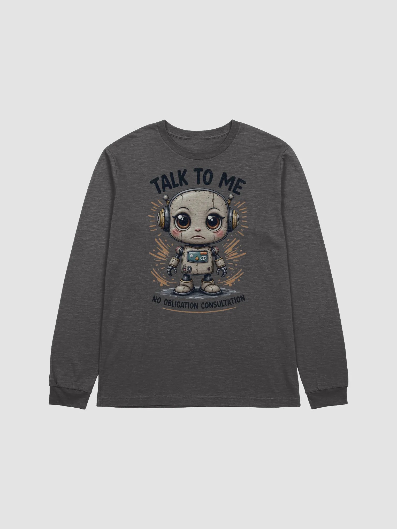 Sad Lonely Robot Long Sleeve Tee product image (11)