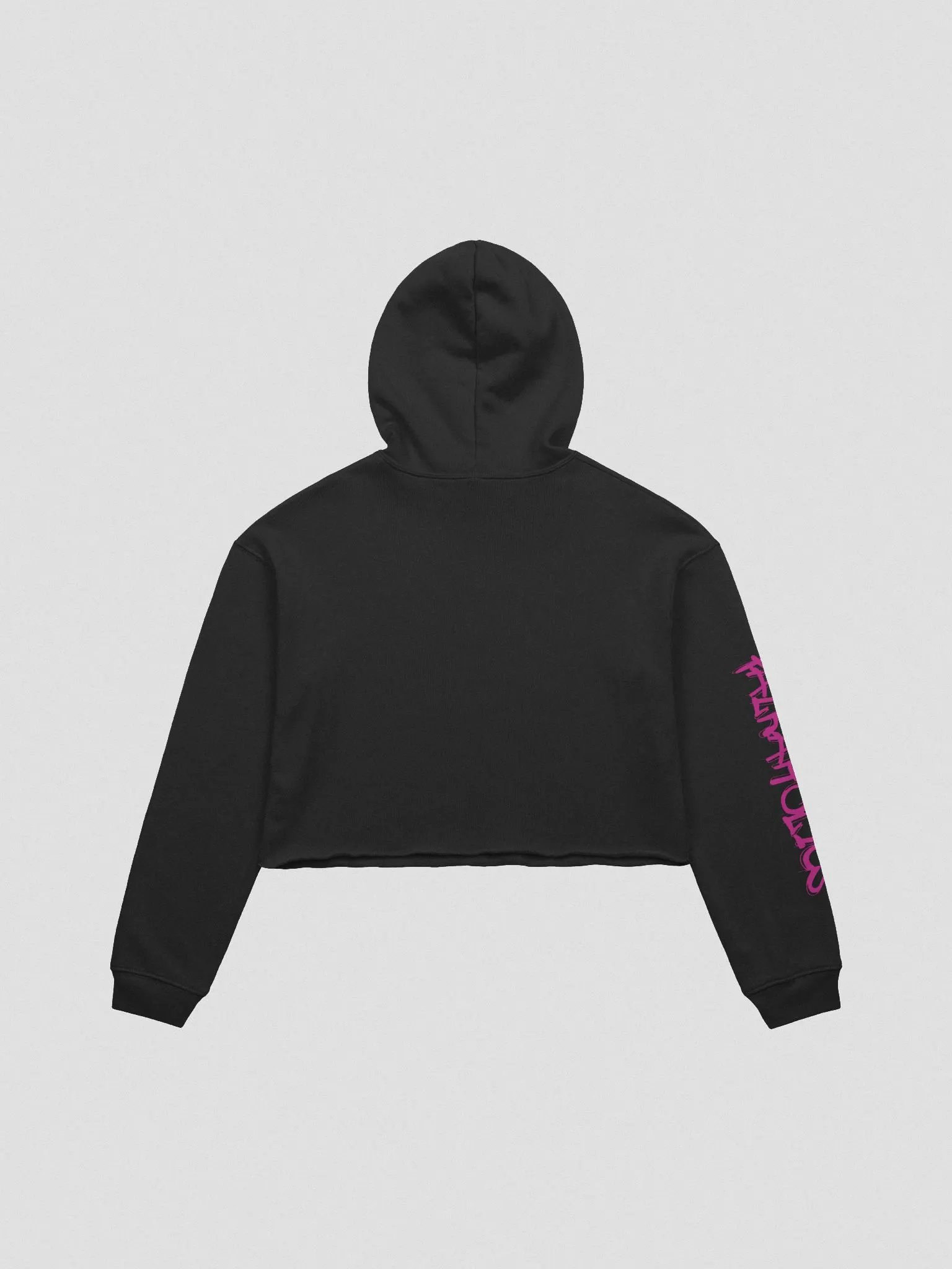 T4P Crop-Hoodie Black/Violet (Bella+Canvas Fleece Crop Hoodie) product image (2)
