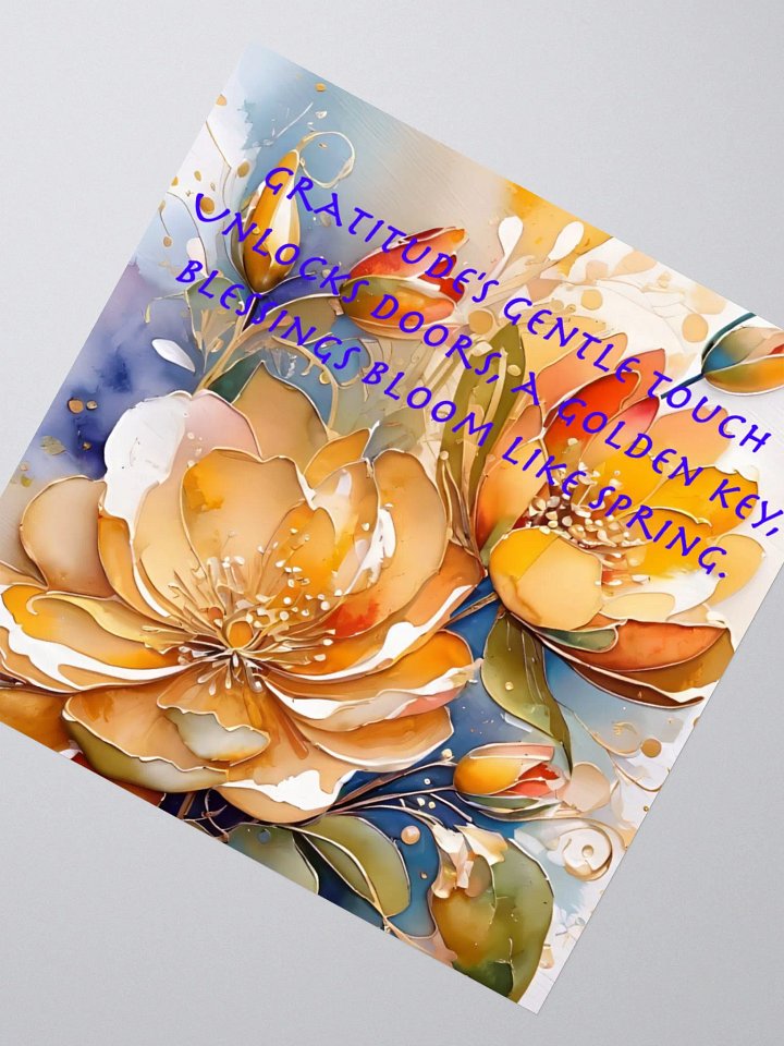 Gratitude's Golden Bloom Sticker Set product image (2)