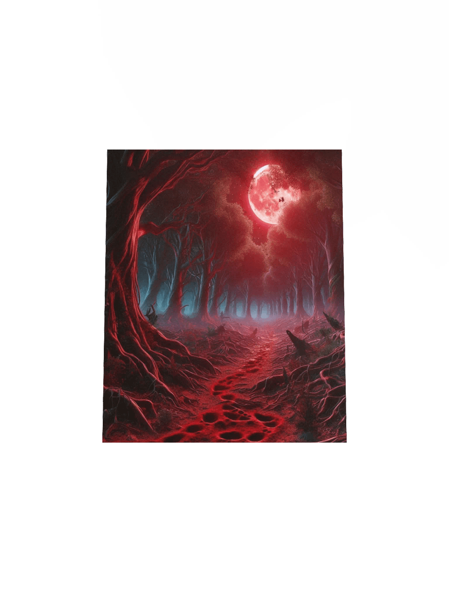 Red Forest Footsteps Enhanced Matte Paper Poster product image (4)