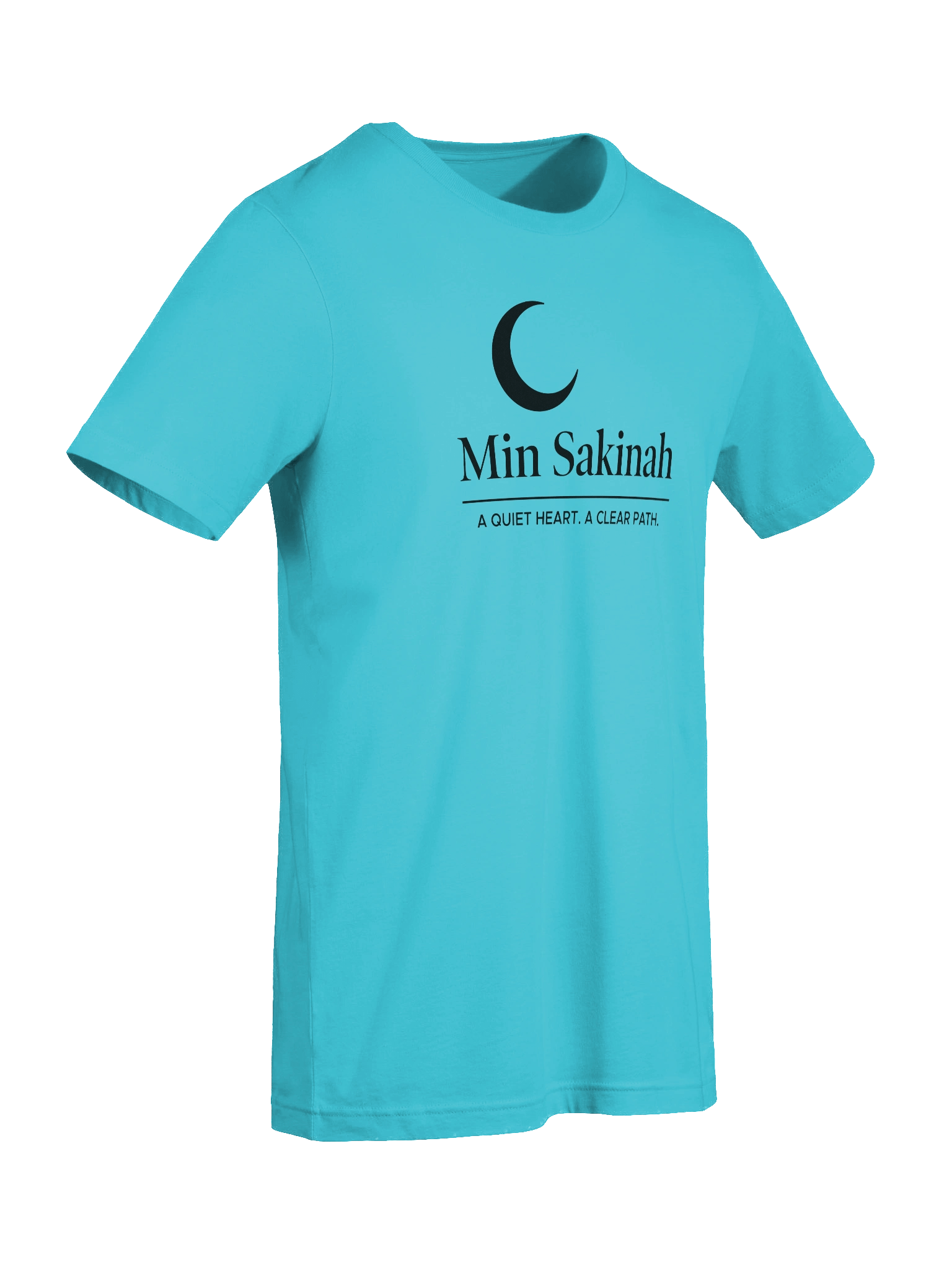 Min Sakinah Vision T-Shirt – Deep Black Print product image (3)