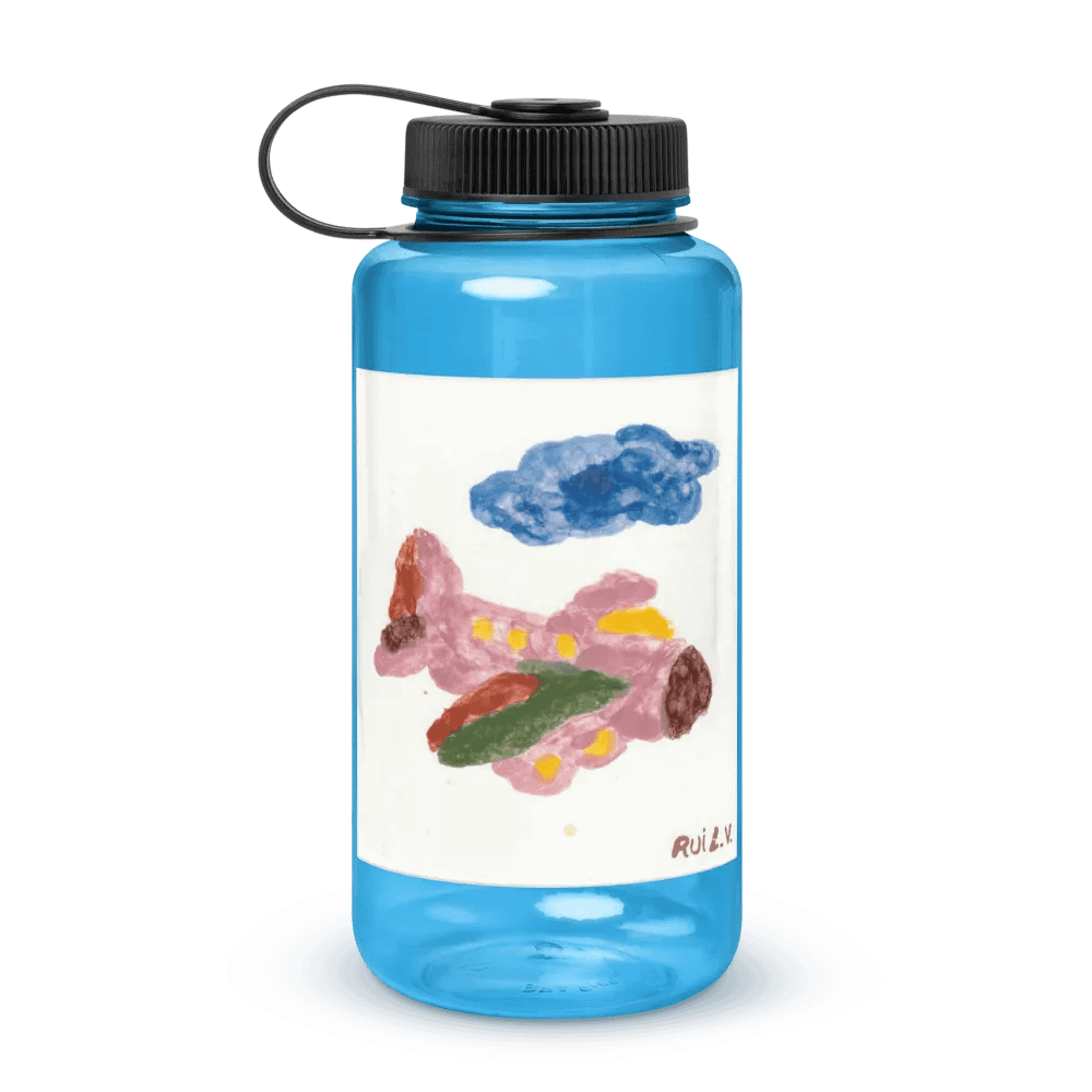 Kid Airplane (Wide Mouth Plastic Water Bottle) product image (3)