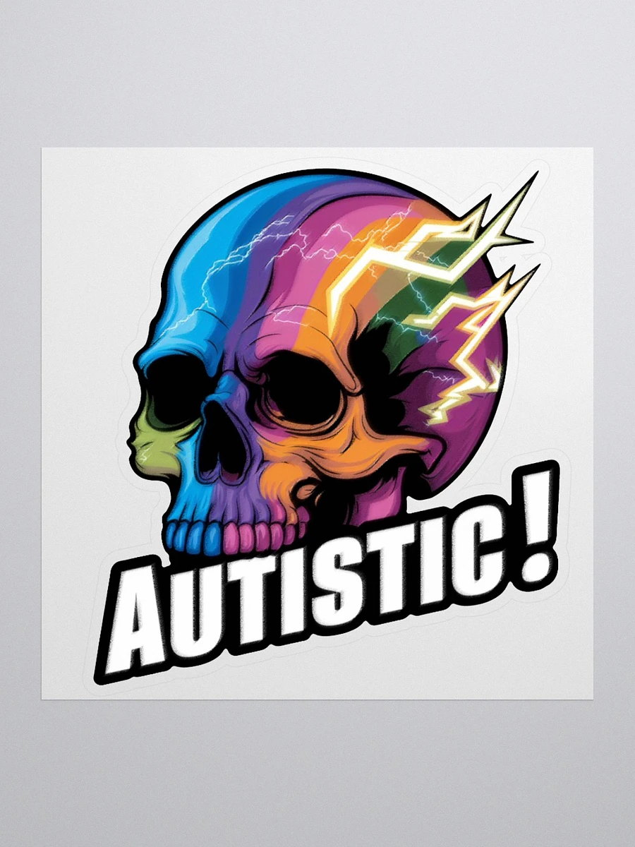 Autistic Mind Lightning Sticker product image (1)