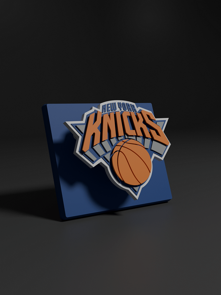 New York Knicks 3D Printed Floating Logo Sign (Digital File Only) product image (1)