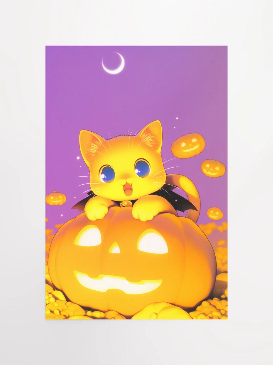 Whimsical Halloween Kitten Poster product image (4)