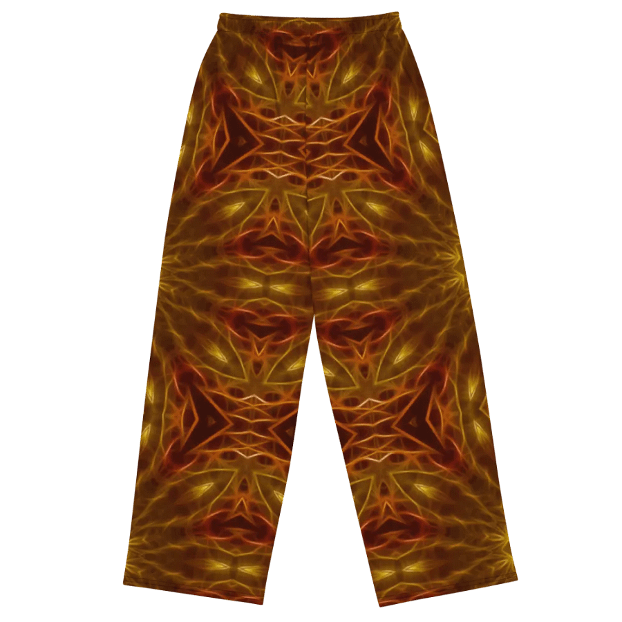 Gold Red Star Kaleidoscope Wideleg Pants product image (1)